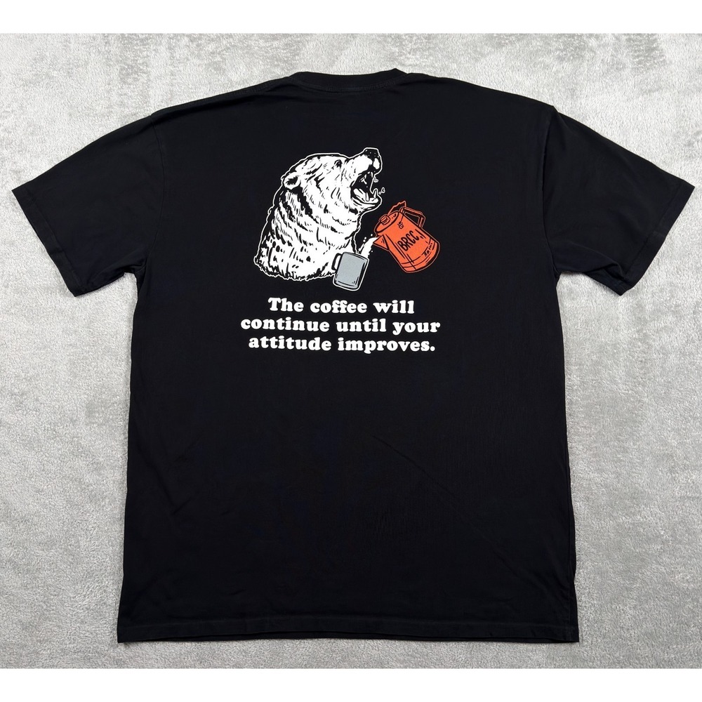 Black Rifle Coffee BRCC Shirt Mens XXL Bear Attitude Coffee Black Graphic Tee